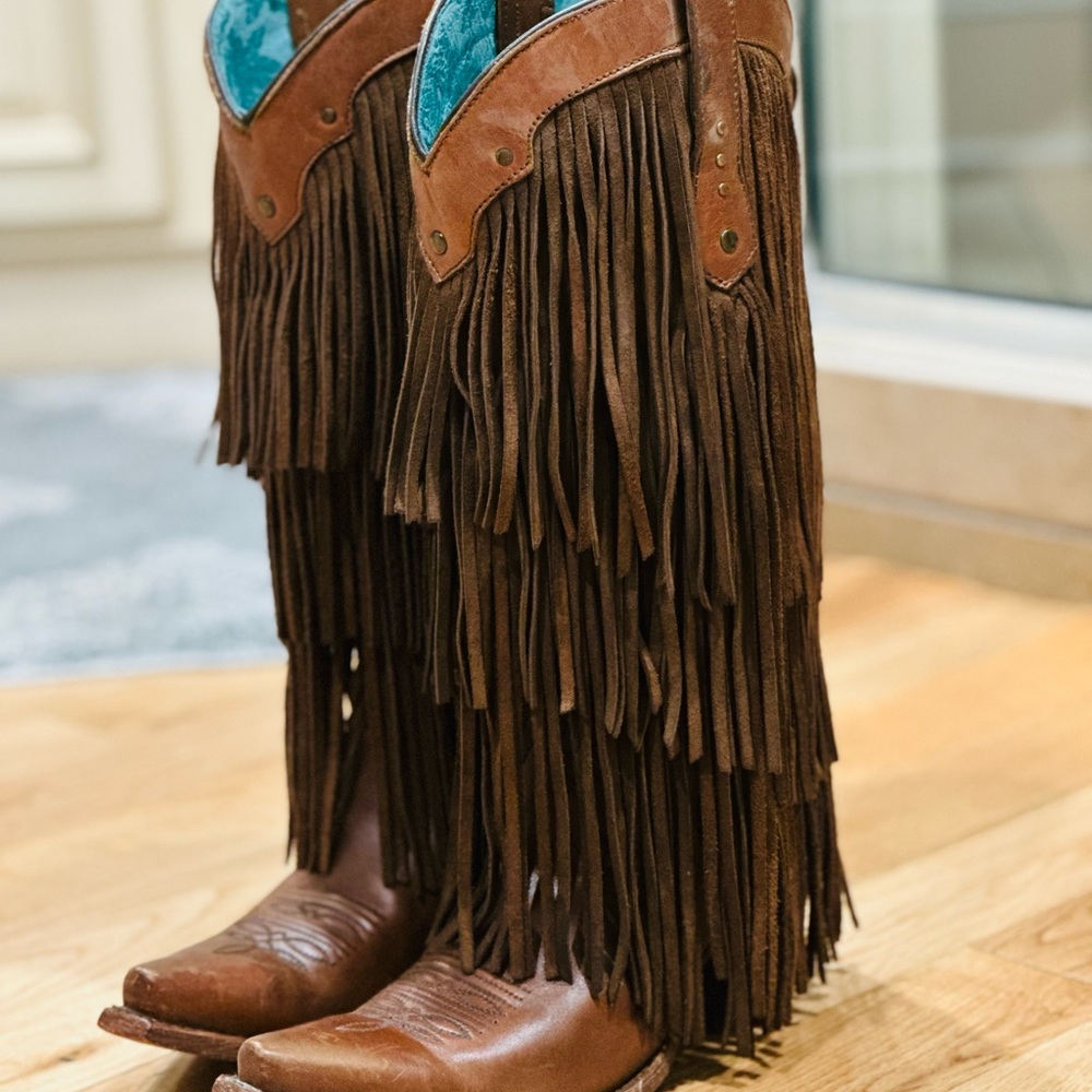 Corral Vintage Fringe Western Boots